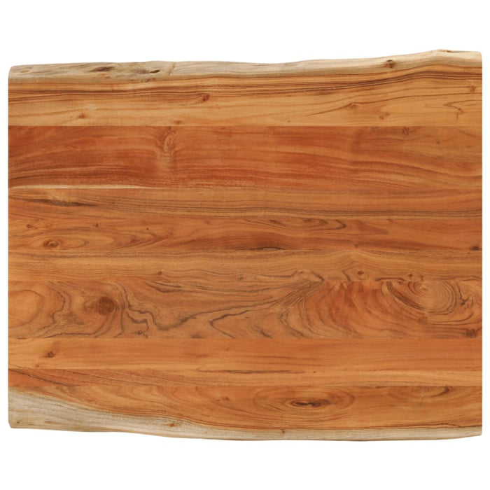 Blat masă, 100x80x2,5 cm dreptunghiular lemn acacia margine vie - WALTI WALTI
