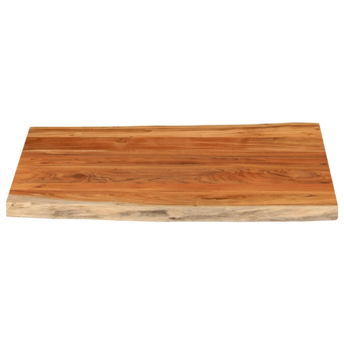 Blat masă, 100x80x2,5 cm dreptunghiular lemn acacia margine vie - WALTI WALTI