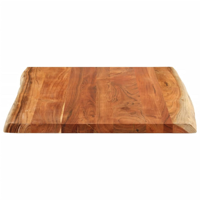 Blat masă, 100x80x2,5 cm dreptunghiular lemn acacia margine vie - WALTI WALTI