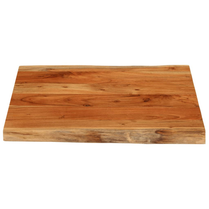 Blat de masă pătrată 40x40x3,8 cm lemn masiv acacia margine vie - WALTI WALTI