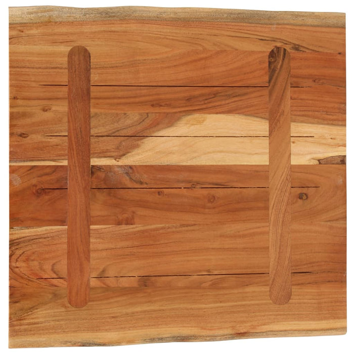 Blat de masă pătrată 40x40x3,8 cm lemn masiv acacia margine vie - WALTI WALTI