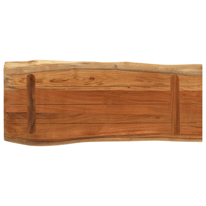 Blat masă 80x40x3,8 cm dreptunghiular lemn acacia margine vie - WALTI WALTI