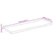 Blat masă 110x40x3,8 cm dreptunghiular lemn acacia margine vie - WALTI WALTI