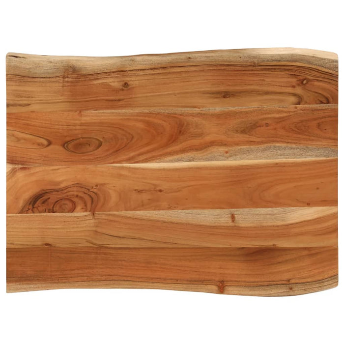 Blat masă, 80x60x3,8 cm, dreptunghiular lemn acacia margine vie - WALTI WALTI