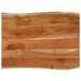 Blat masă, 80x60x3,8 cm, dreptunghiular lemn acacia margine vie - WALTI WALTI