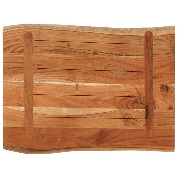 Blat masă, 80x60x3,8 cm, dreptunghiular lemn acacia margine vie - WALTI WALTI