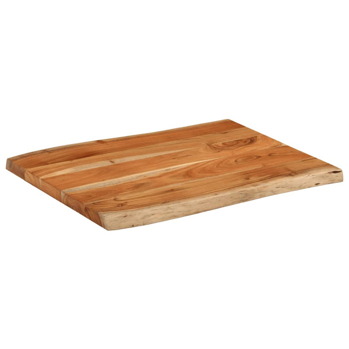 Blat masă, 90x60x3,8 cm, dreptunghiular lemn acacia margine vie - WALTI WALTI