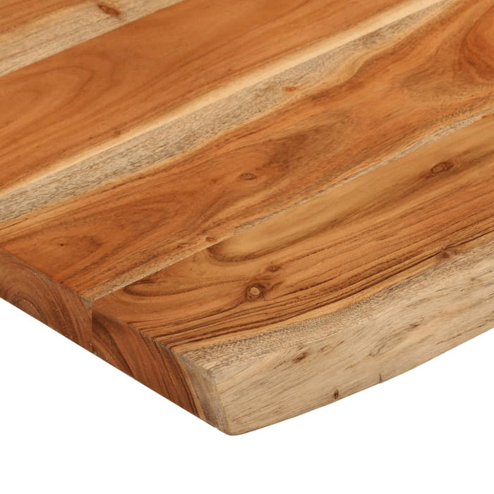 Blat masă, 90x60x3,8 cm, dreptunghiular lemn acacia margine vie - WALTI WALTI