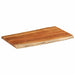 Blat masă, 100x60x3,8cm, dreptunghiular lemn acacia margine vie - WALTI WALTI