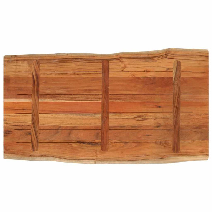 Blat masă, 100x60x3,8cm, dreptunghiular lemn acacia margine vie - WALTI WALTI
