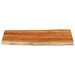 Blat masă, 120x60x3,8cm, dreptunghiular lemn acacia margine vie - WALTI WALTI