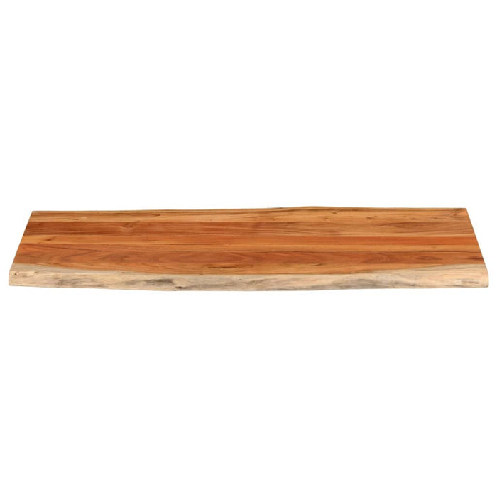 Blat masă, 140x60x3,8cm, dreptunghiular lemn acacia margine vie - WALTI WALTI
