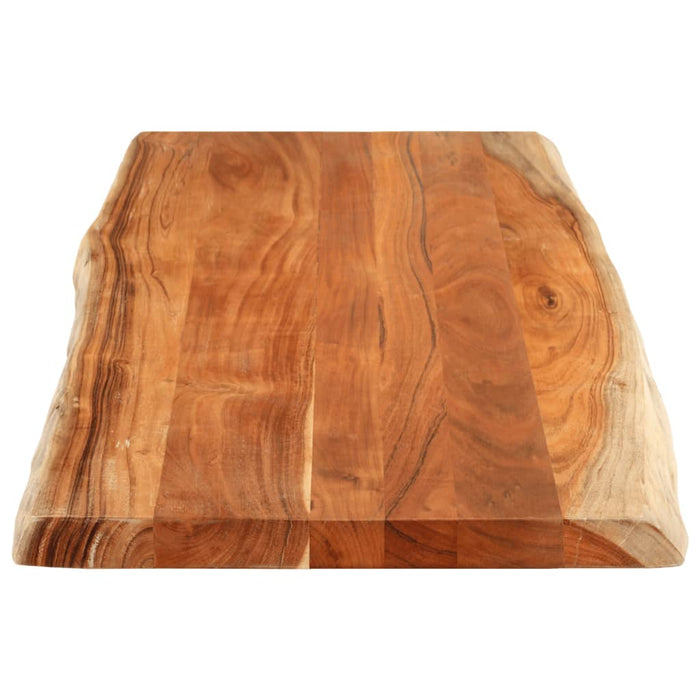 Blat masă, 140x60x3,8cm, dreptunghiular lemn acacia margine vie - WALTI WALTI