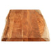Blat masă, 140x60x3,8cm, dreptunghiular lemn acacia margine vie - WALTI WALTI