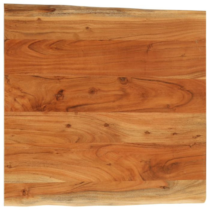 Blat masă 80x80x3,8 cm, pătrat, lemn masiv acacia margine vie - WALTI WALTI