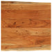 Blat masă 80x80x3,8 cm, pătrat, lemn masiv acacia margine vie - WALTI WALTI