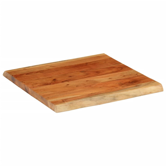 Blat masă 80x80x3,8 cm, pătrat, lemn masiv acacia margine vie - WALTI WALTI