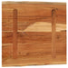 Blat masă 80x80x3,8 cm, pătrat, lemn masiv acacia margine vie - WALTI WALTI