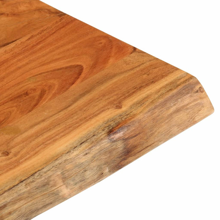 Blat masă 80x80x3,8 cm, pătrat, lemn masiv acacia margine vie - WALTI WALTI