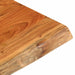 Blat masă 80x80x3,8 cm, pătrat, lemn masiv acacia margine vie - WALTI WALTI