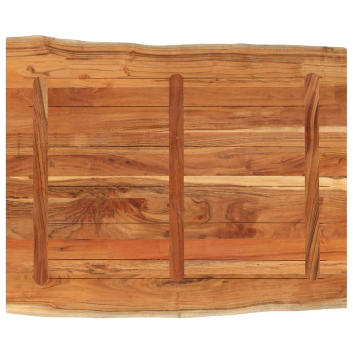 Blat masă 100x80x3,8 cm dreptunghiular lemn acacia margine vie - WALTI WALTI