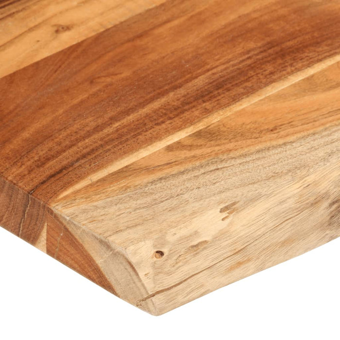 Blat masă 100x80x3,8 cm dreptunghiular lemn acacia margine vie - WALTI WALTI
