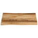 Blat de masă contur organic 40x40x2,5 cm lemn masiv mango brut - WALTI WALTI