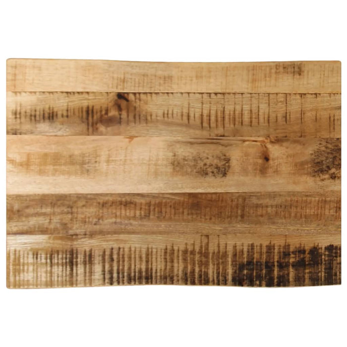 Blat de masă contur organic 60x40x2,5 cm lemn masiv mango brut - WALTI WALTI
