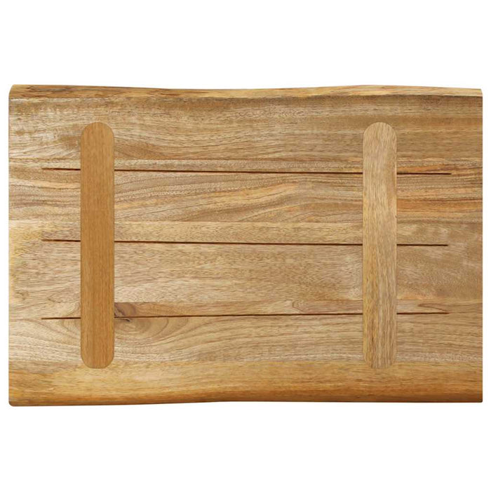 Blat de masă contur organic 70x40x2,5 cm lemn masiv mango brut WALTI