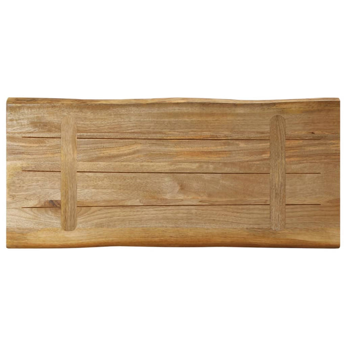 Blat de masă contur organic 80x40x2,5 cm lemn masiv mango brut - WALTI WALTI