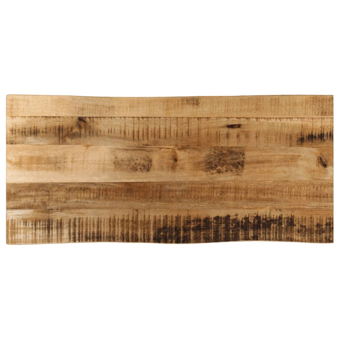 Blat de masă contur organic 90x40x2,5 cm lemn masiv mango brut - WALTI WALTI
