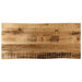 Blat de masă contur organic 90x40x2,5 cm lemn masiv mango brut - WALTI WALTI