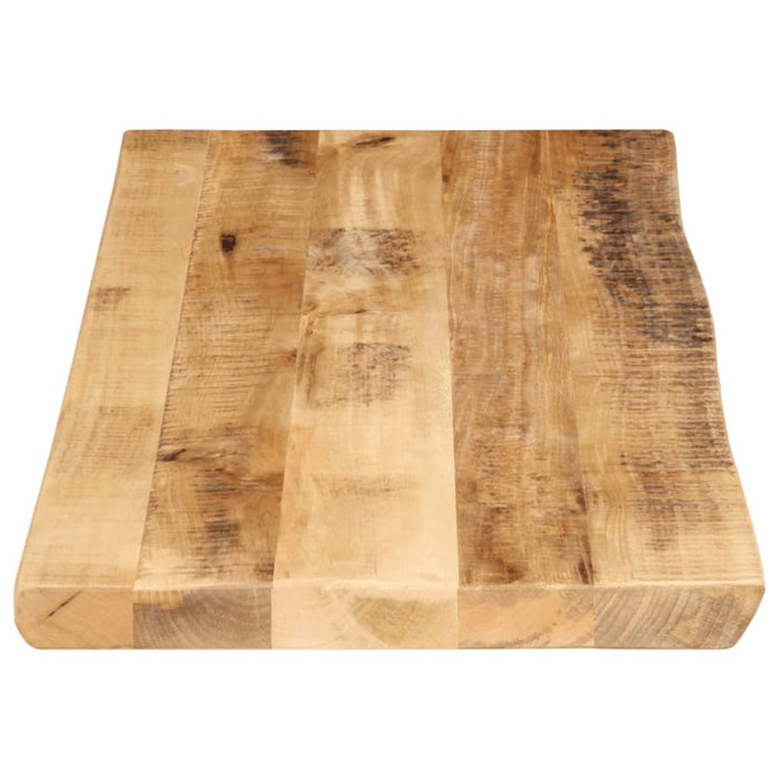 Blat de masă contur organic 90x40x2,5 cm lemn masiv mango brut - WALTI WALTI