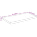 Blat de masă contur organic 90x40x2,5 cm lemn masiv mango brut - WALTI WALTI