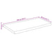 Blat masă, contur natural, 100x40x2,5 cm, lemn masiv mango brut - WALTI WALTI