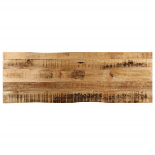 Blat de masă contur natural 140x40x2,5 cm lemn masiv mango brut - WALTI WALTI