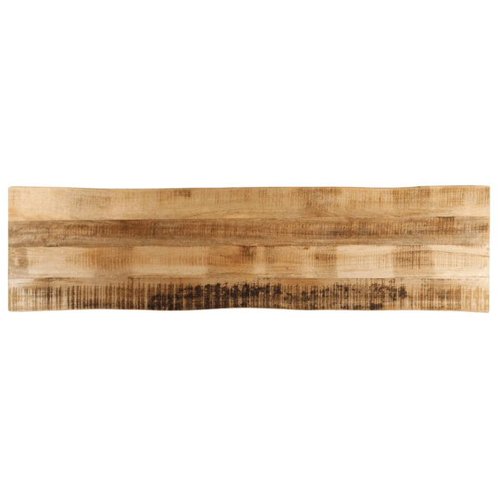 Blat de masă contur natural 180x40x2,5 cm lemn masiv mango brut WALTI
