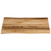 Blat de masă contur natural 60x60x2,5 cm lemn masiv mango brut - WALTI WALTI