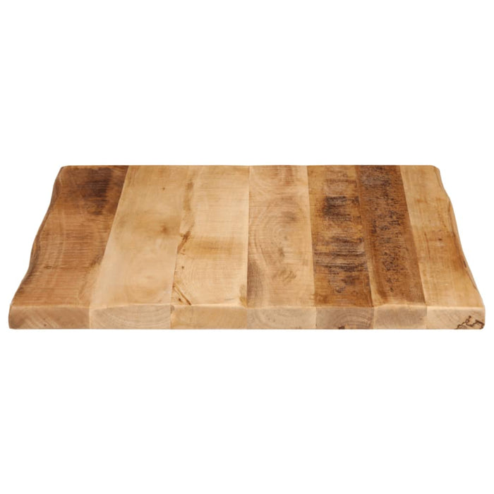 Blat de masă contur natural 60x60x2,5 cm lemn masiv mango brut - WALTI WALTI