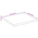 Blat de masă contur natural 60x60x2,5 cm lemn masiv mango brut - WALTI WALTI