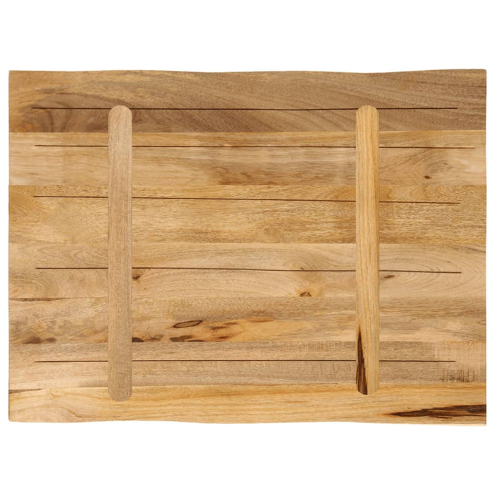 Blat de masă contur natural 80x60x2,5 cm lemn masiv mango brut - WALTI WALTI
