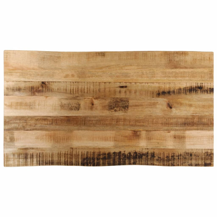 Blat de masă contur organic 110x60x2,5 cm lemn masiv mango brut - WALTI WALTI