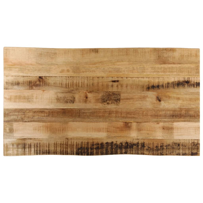 Blat de masă contur organic 120x60x2,5 cm lemn masiv mango brut - WALTI WALTI