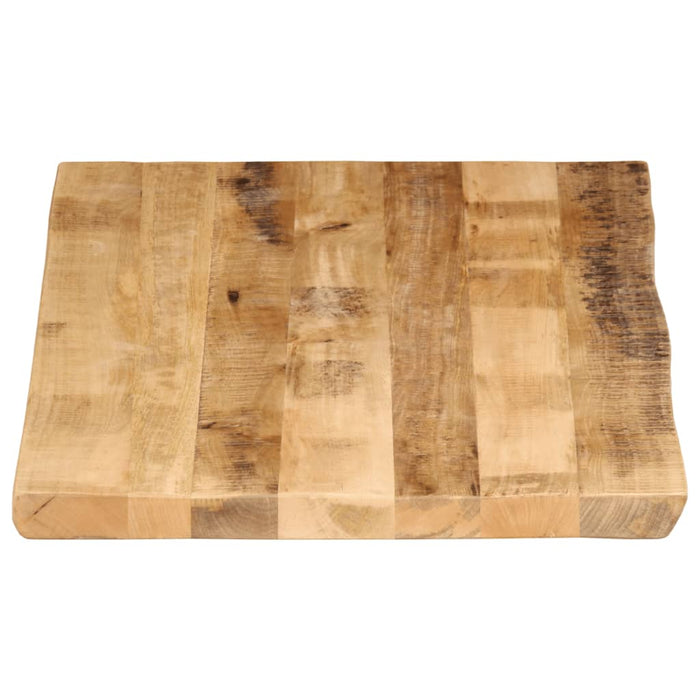 Blat de masă contur organic 120x60x2,5 cm lemn masiv mango brut - WALTI WALTI