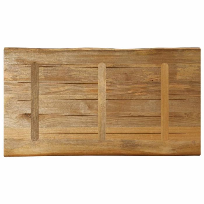 Blat de masă contur organic 120x60x2,5 cm lemn masiv mango brut - WALTI WALTI