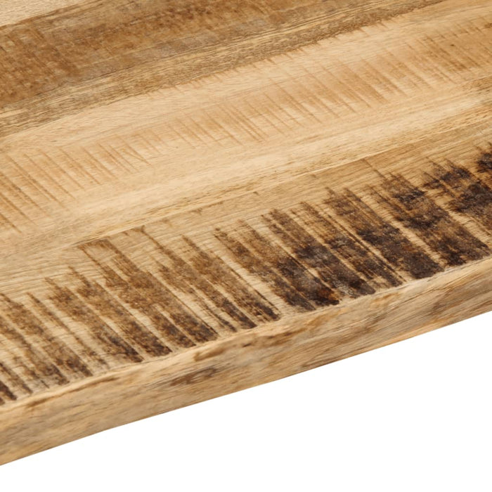 Blat de masă contur organic 120x60x2,5 cm lemn masiv mango brut - WALTI WALTI