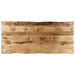 Blat de masă contur organic 140x60x2,5 cm lemn masiv mango brut - WALTI WALTI
