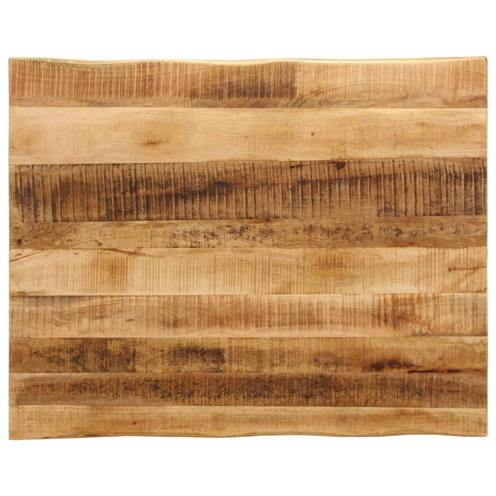 Blat de masă contur organic 90x80x2,5 cm lemn masiv mango brut - WALTI WALTI