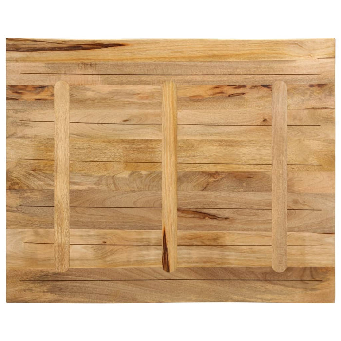 Blat de masă contur organic 90x80x2,5 cm lemn masiv mango brut - WALTI WALTI