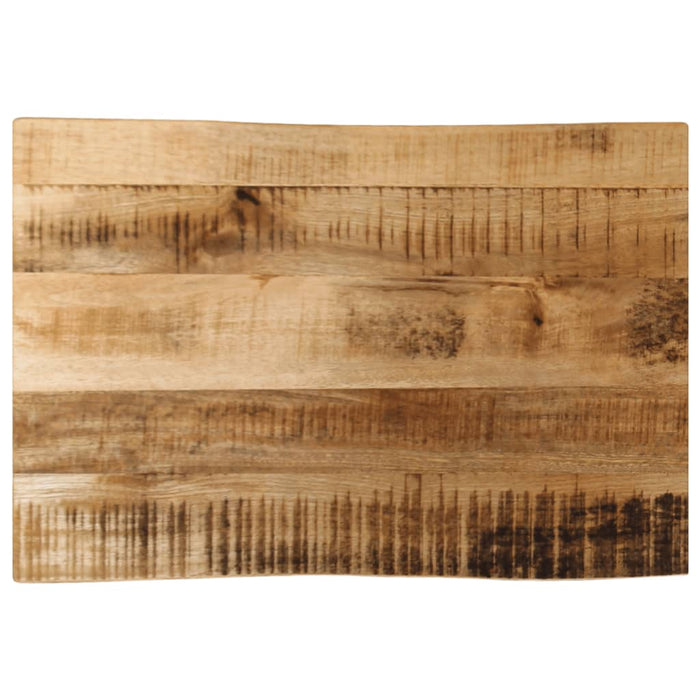 Blat de masă contur organic 70x40x3,8 cm lemn masiv mango brut WALTI
